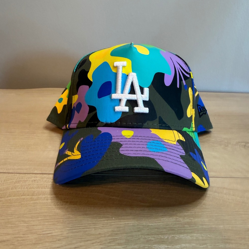 New Era 9FORTY Los Angeles Dodgers Floral Camo Snapback Hat Multi Color 60244094